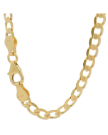 404.95 Goldkette Panzerkette Halskette Breite 5,0 mm weit 333 - 8 Karat Gold 907-P003.37125-SET-hoplo Goldketten