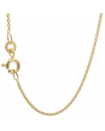 108.95 Goldkette Ankerkette rund Halskette 1,1 mm massiv 333 - 8 Karat Gold 907.P003.0130-SET-hoplo Goldketten