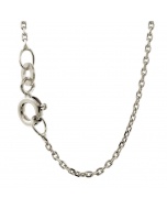 5.95 Silberkette Ankerkette diamantiert Halskette 1,2 mm massiv 925 Silber 906-AD-12-Silber-SET Alle Halsketten aus Silber