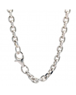 47.95 Silberkette Ankerkette diamantiert Halskette 3,7 mm massiv 925 Silber 906-AD-37-Silber-SET Alle Halsketten aus Silber