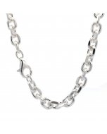 105.95 Silberkette Ankerkette diamantiert Halskette 5,0 mm massiv 925 Silber 906-AD-50-Silber-SET Alle Halsketten aus Silber