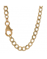 1156.95 Goldkette Panzerkette Breite 3,9mm - 585-14 Karat Gold 907-P005.35107-SET-hoplo Goldketten