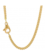 1051.95 Panzerkette Halskette Breite 2.1 mm - 750 - 18 Karat Gold Auswahl 907-P007.1160-SET-hoplo Goldketten