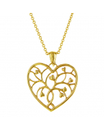 367.95 Anhänger Liebesherz 585 Gold mit massiver Goldkette 1,1 mm 998.626.00325.1.KS-SET Goldketten