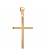 455.95 Anhänger Kreuz massiv Gold - 585 14 Karat Gelbgold 998.626.00076.1 Kreuz Anhänger