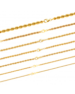 104.95 Edle Kordelkette Halskette - 333 - 8 Karat Gold Juwelier Qualität 907-KORDEL333-Sammel Kordelketten aus Gold und Silber
