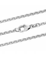 Silberkette Ankerkette rund Halskette Breite 2,8 mm massiv 925 Silber