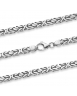 Königskette Halskette oder Armband Breite 6,1 mm - massiv 925 Sterlingsilber Auswahl