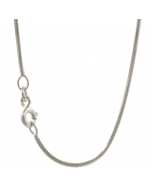 0,9 mm 925 Sterlingsilber Schlangenkette diamantiert massiv Silber hochwertige Halskette - Länge nach Wahl