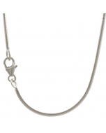1,4 mm 925 Sterlingsilber Schlangenkette diamantiert massiv Silber hochwertige Halskette - Länge nach Wahl