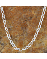 2,4 mm Silber Halskette Erbskette massiv 925 Sterlingsilber hochwertige Silberkette - Länge nach Wahl