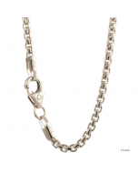 1,5 mm 925 Sterlingsilber massive Silberkette Venezianerkette  42/45/50 cm - elegante Silberkette Damen und Herren Juwelier Qualität - Made in Germany