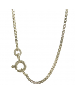 1,2mm 925 Sterlingsilber massive Silberkette Venezianerkette  42/45/50/55/60 cm - elegante Silberkette Damen und Herren Juwelier Qualität - Made in Germany