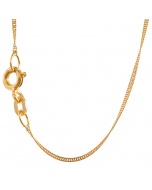 1,0 mm 585 - 14 Karat Gold  massive Goldkette Singapurkette 38/40/42/45/50/60 cm - elegante Goldkette Damen - Juwelier Qualität - Made in Germany