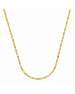 1,1 mm 585 - 14 Karat Gold  massive Goldkette Panzerkette 36/38/42/45/50/55/60 cm - elegante Goldkette Damen Juwelier Qualität - Made in Germany