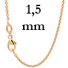 Ankerketten rund 750 - 18 Karat Gold 1,5 mm