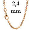 Ankerketten rund 750 - 18 Karat Gold 2,4 mm