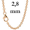 Ankerketten rund 750 - 18 Karat Gold 2,8 mm