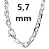 Ankerkette diamantiert 925 Sterlingsilber 5,7 mm