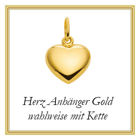 Herz Anhänger aus Gold