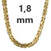 Königsketten 333 - 8 Karat Gold 1,8 mm