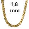 Königsketten 585 - 14 Karat Gold 1,8 mm