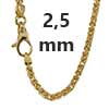 Königsketten 750 - 18 Karat Gold 2,5 mm