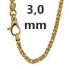 Königsketten 750 - 18 Karat Gold 3,0 mm