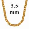 Königsketten 585 - 14 Karat Gold 3,5 mm
