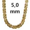 Königsketten 585 - 14 Karat Gold 5,0 mm