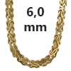Königsketten 585 - 14 Karat Gold 6,0 mm