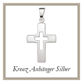 Kreuz Anhänger aus Silber