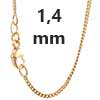 Panzerketten 750 - 18 Karat Gold 1,4 mm