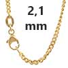 Panzerketten 750 - 18 Karat Gold 2,1 mm