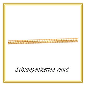 Schlangenketten rund aus Gold