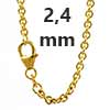 Ankerketten rund 750 - 18 Karat Gold 2,4 mm