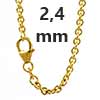 Ankerketten rund 333 - 8 Karat Gold 2,4 mm