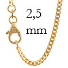 Panzerketten 333 - 8 Karat Gold 2,5 mm