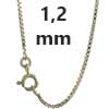 Venezianerkette 925 Sterlingsilber 1,2 mm