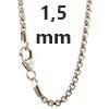 Venezianerkette 925 Sterlingsilber 1,5 mm